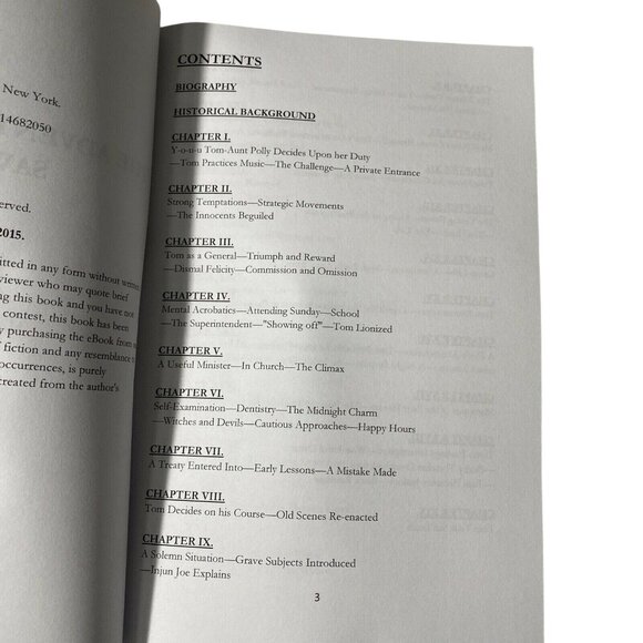 The Adventures Of Tom Sawyer By Mark Twain Paperback Classic Fiction 2015 - Picture 5 of 7